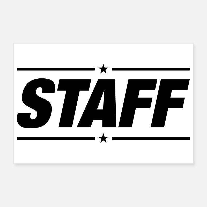 Staff Poster 12" x 8" (30x20 cm)