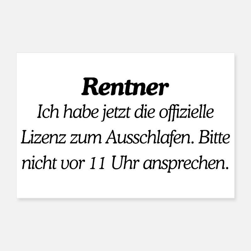 Enfin des retraités Poster 30 x 20 cm