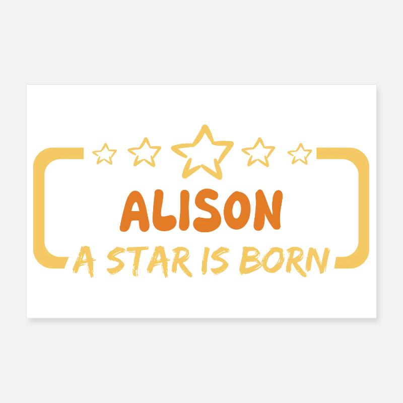 Spruch Alison Poster 30x20 cm