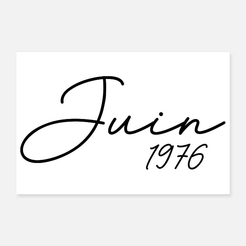 Geburtstag 1976 Juni 1976 Geschenk Juni 1976 Poster 30x20 cm