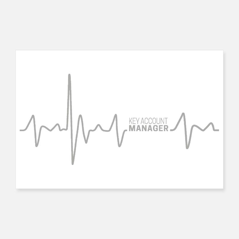 Gestionnaire de comptes clés Heartbeat pour la conception du vendeur Poster 30 x 20 cm