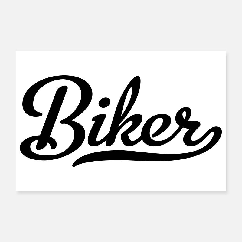 Biker Poster 30x20 cm
