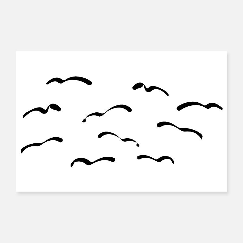 Vögel Poster 30x20 cm