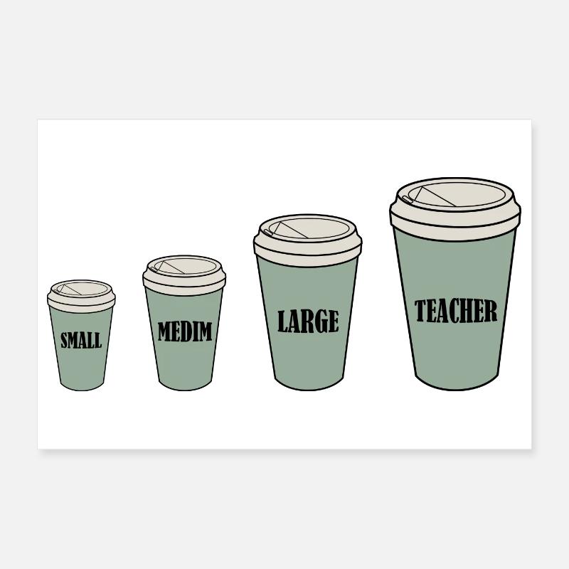 Café du professeur Poster 30 x 20 cm