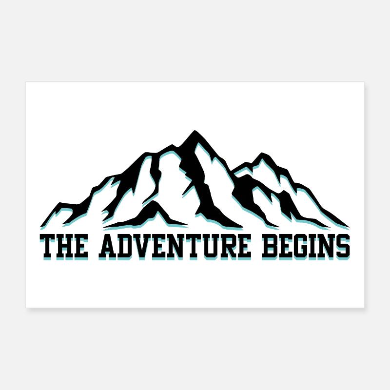 Das Abenteuer beginnt Poster 30x20 cm