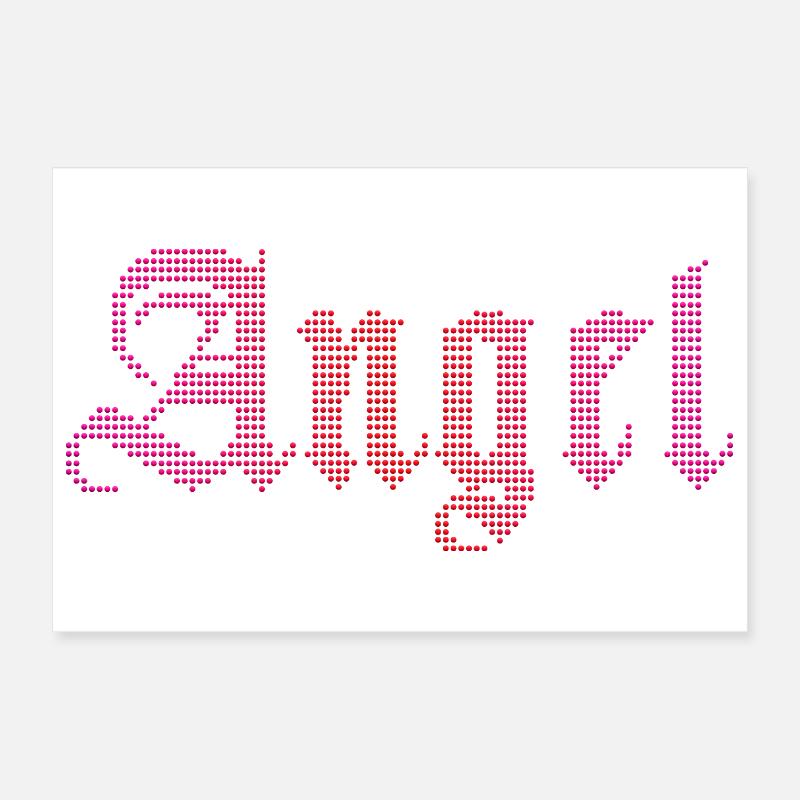 Engel - Poster 30x20 cm - Weiß