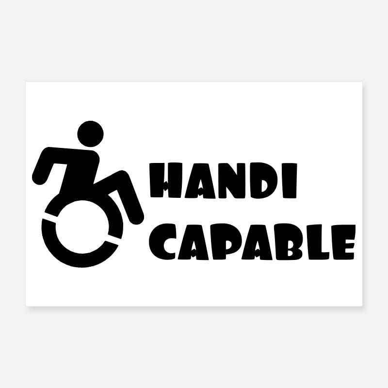 Rollstuhlkompetenz, Behindertenhumor # Poster 30x20 cm