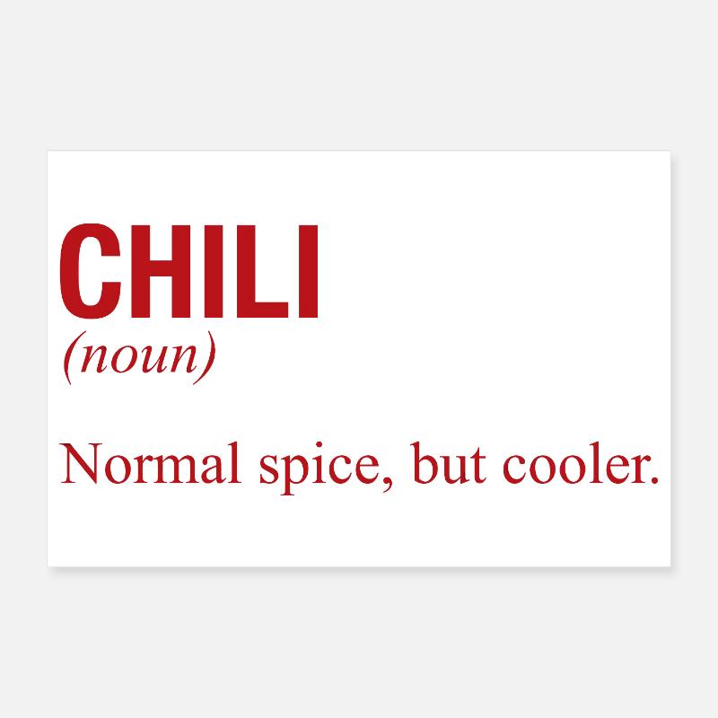 CHILI Poster 12" x 8" (30x20 cm)