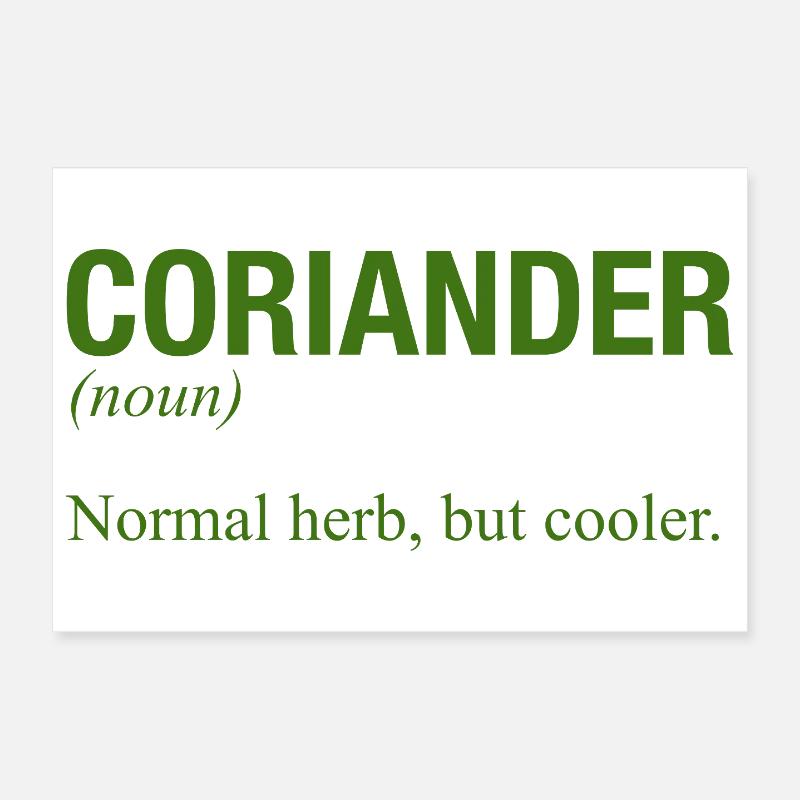 CORIANDRE Poster 30 x 20 cm