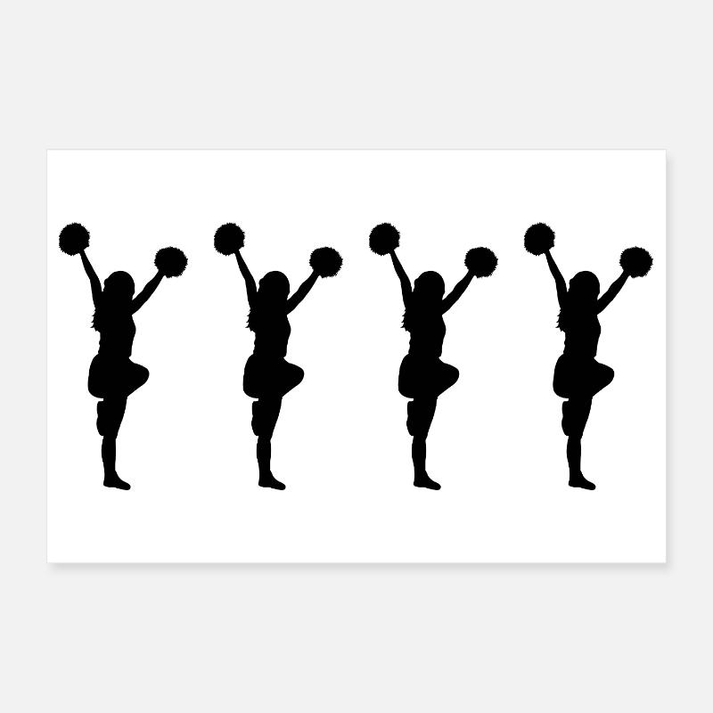 Cheerleaders Poster 12" x 8" (30x20 cm)