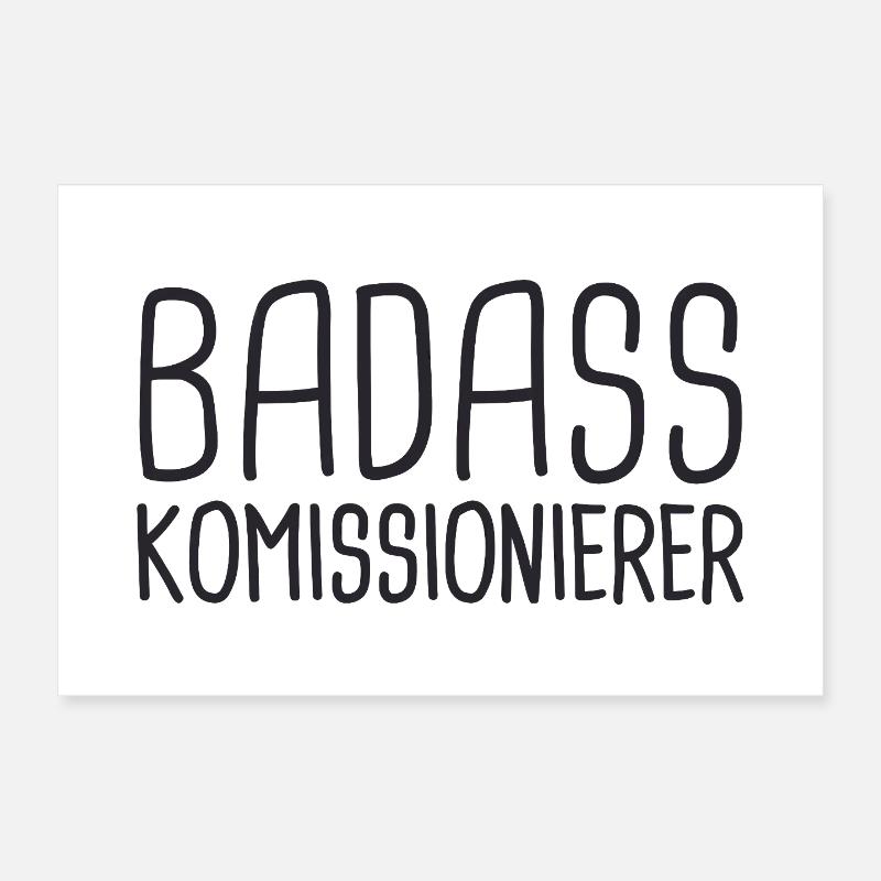 Commissioner Badass Poster 12" x 8" (30x20 cm)