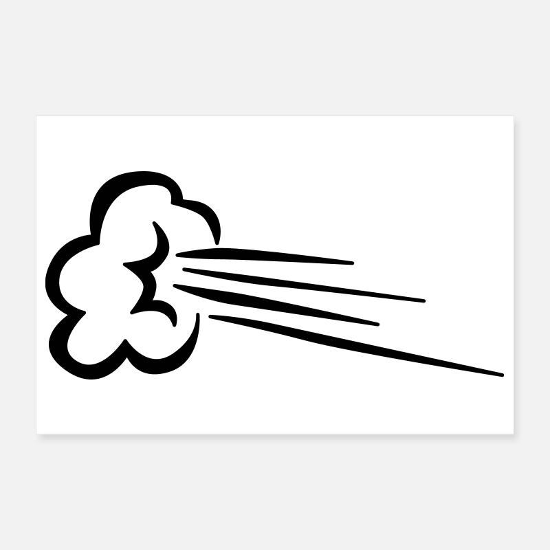 Comic Effect Speed Poster 12" x 8" (30x20 cm)