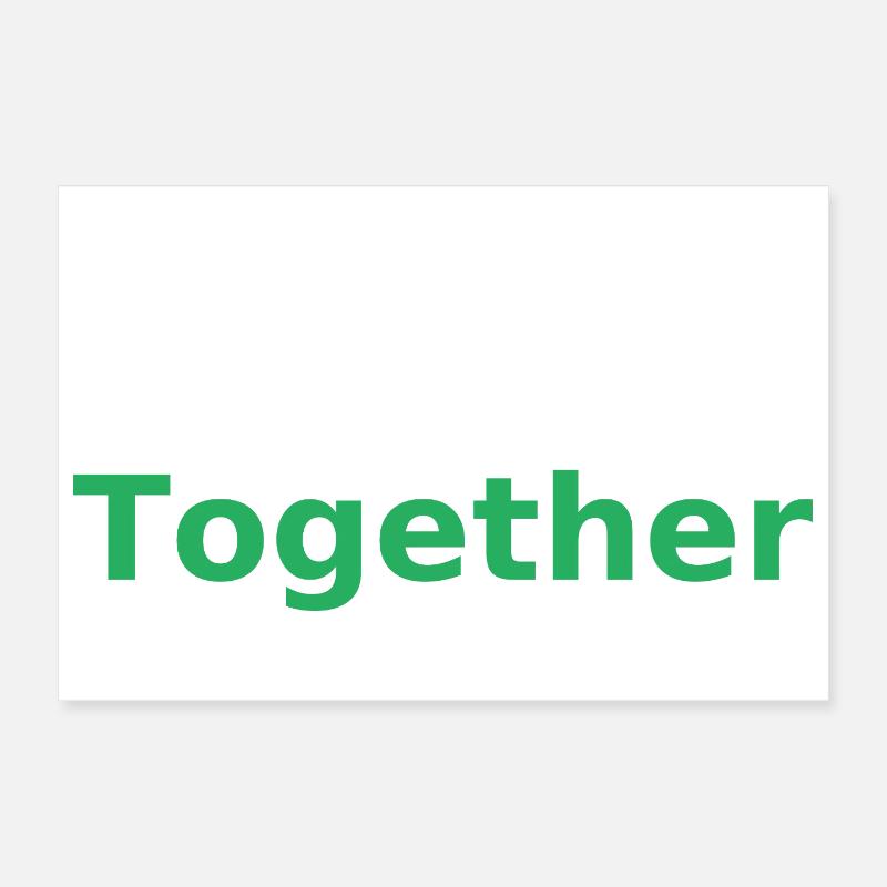 Plus forts ensemble Poster 30 x 20 cm