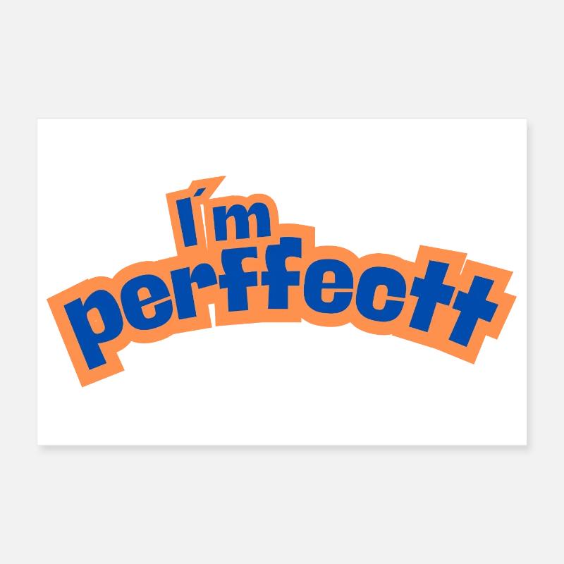 Perfektes Orange Poster 30x20 cm