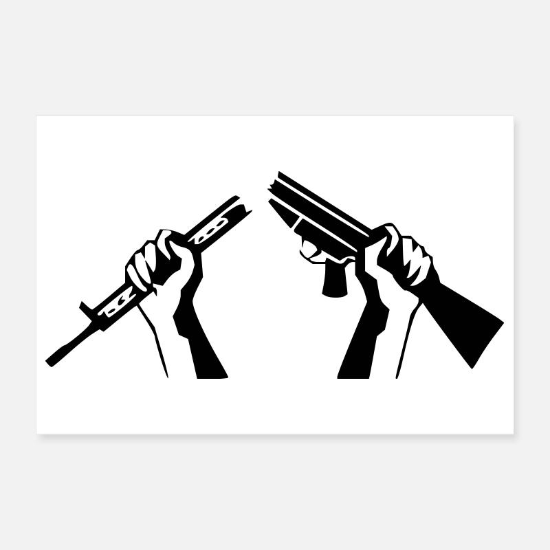 Fusil Brisé - Symbole de la Paix Poster 30 x 20 cm