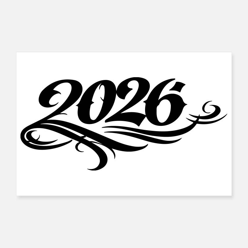 2026 year Poster 12" x 8" (30x20 cm)