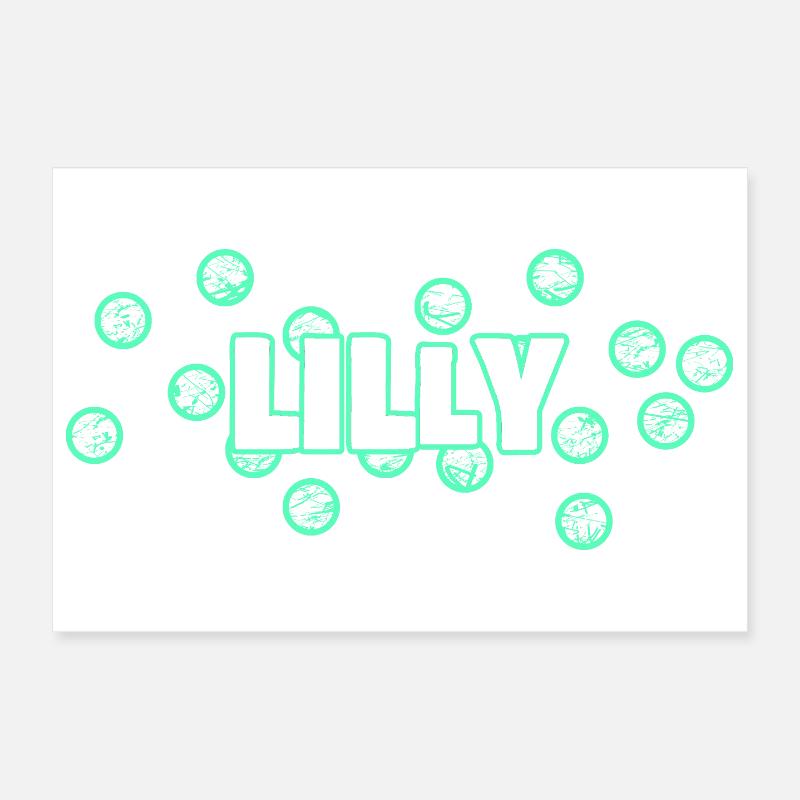 Funny Lilly Poster 12" x 8" (30x20 cm)