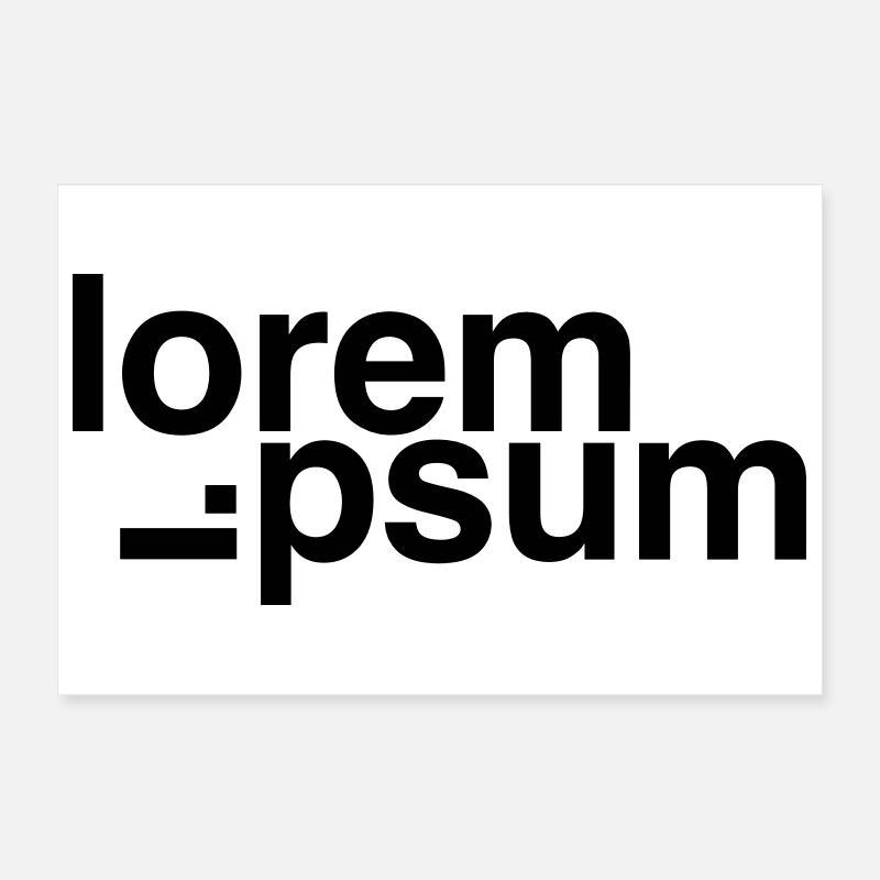 Lorem Ipsum Poster 30x20 cm