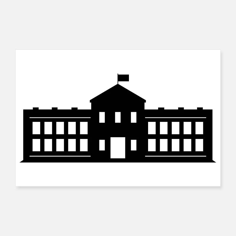 Maison Blanche Poster 30 x 20 cm