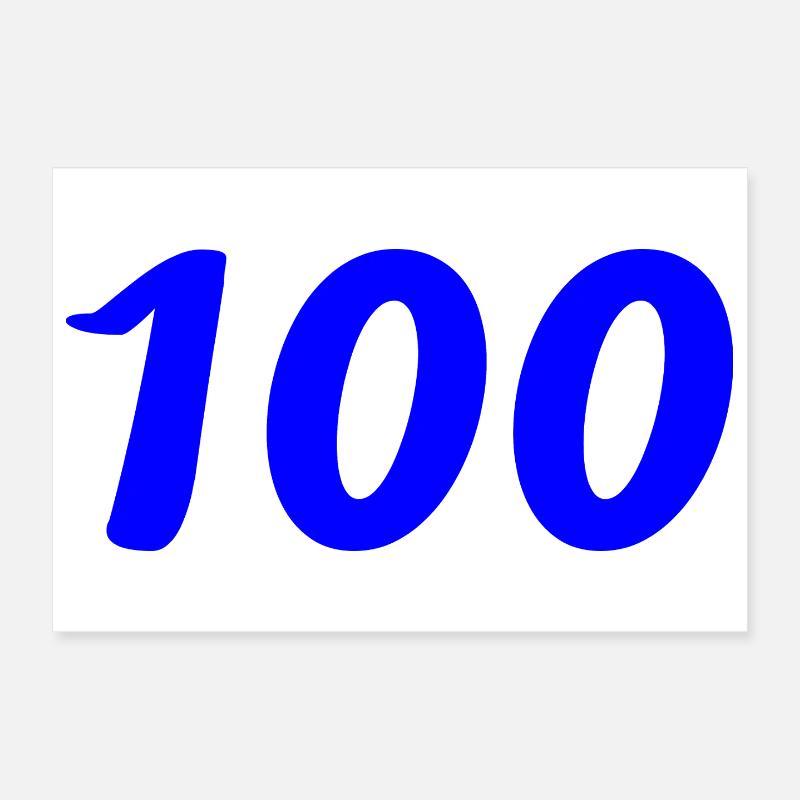 100. 100 ANS. 100e ANNIVERSAIRE. ANNIVERSAIRE 100  Poster 30 x 20 cm