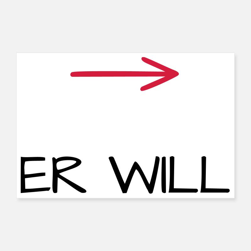 Il veut enterrement de vie de garçon arrow Poster 30 x 20 cm