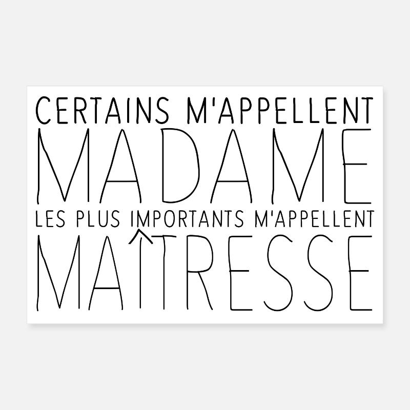 Madame Maîtresse Poster 30 x 20 cm