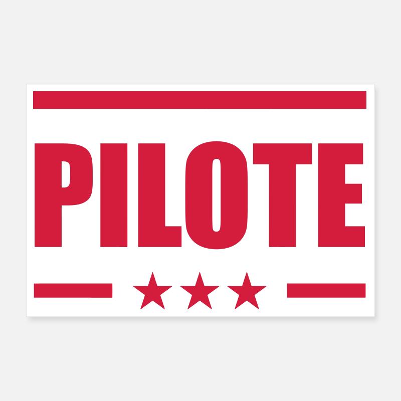 Pilote Poster 30 x 20 cm