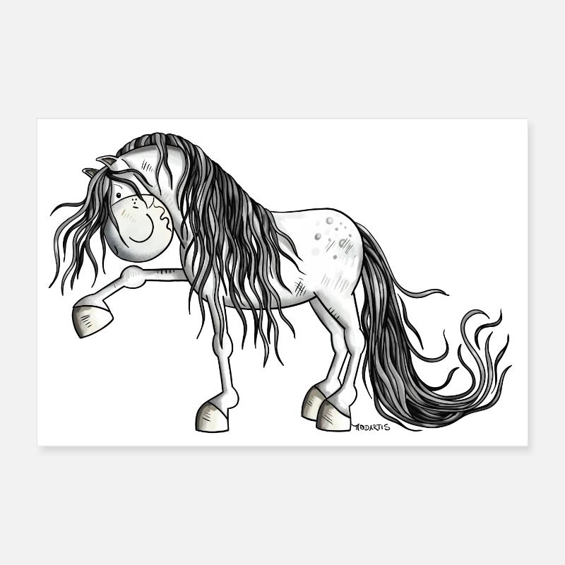 Andalusian Horse Poster 30 x 20 cm