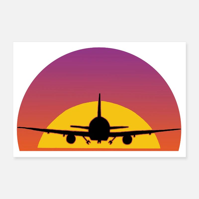 Viaggio aereo Poster 30x20 cm