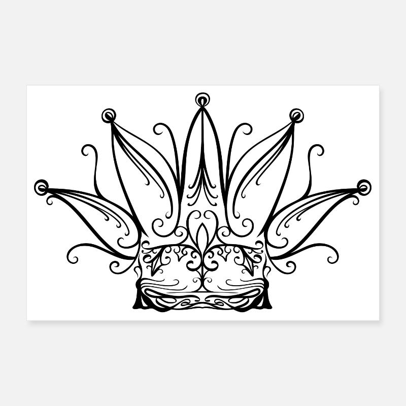 Fool's Cap Carnival Carnival Crown Poster 12" x 8" (30x20 cm)
