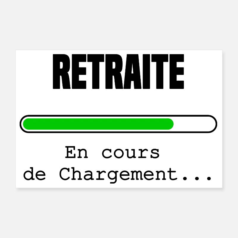 Retraite en cours de chargement Poster 30 x 20 cm