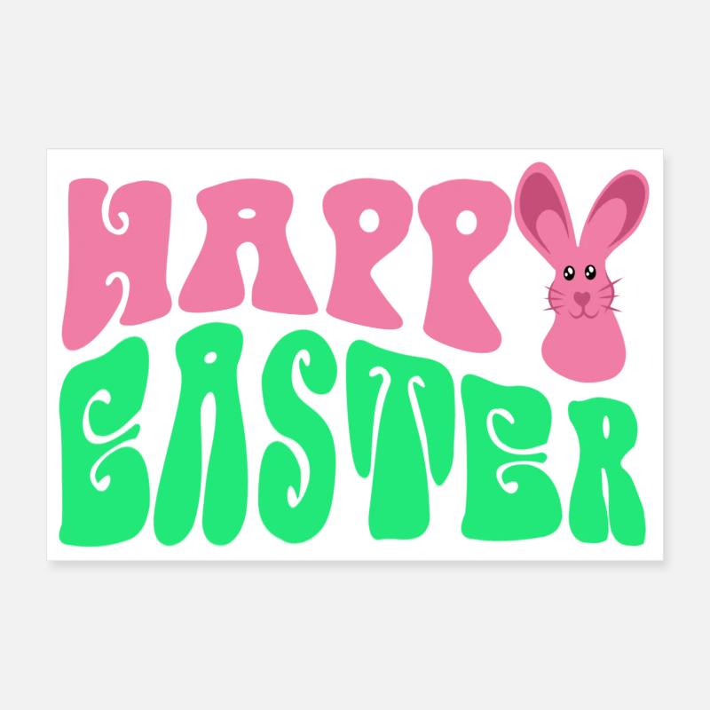 Frohe Ostern - Joyeuses Pâques Poster 30 x 20 cm