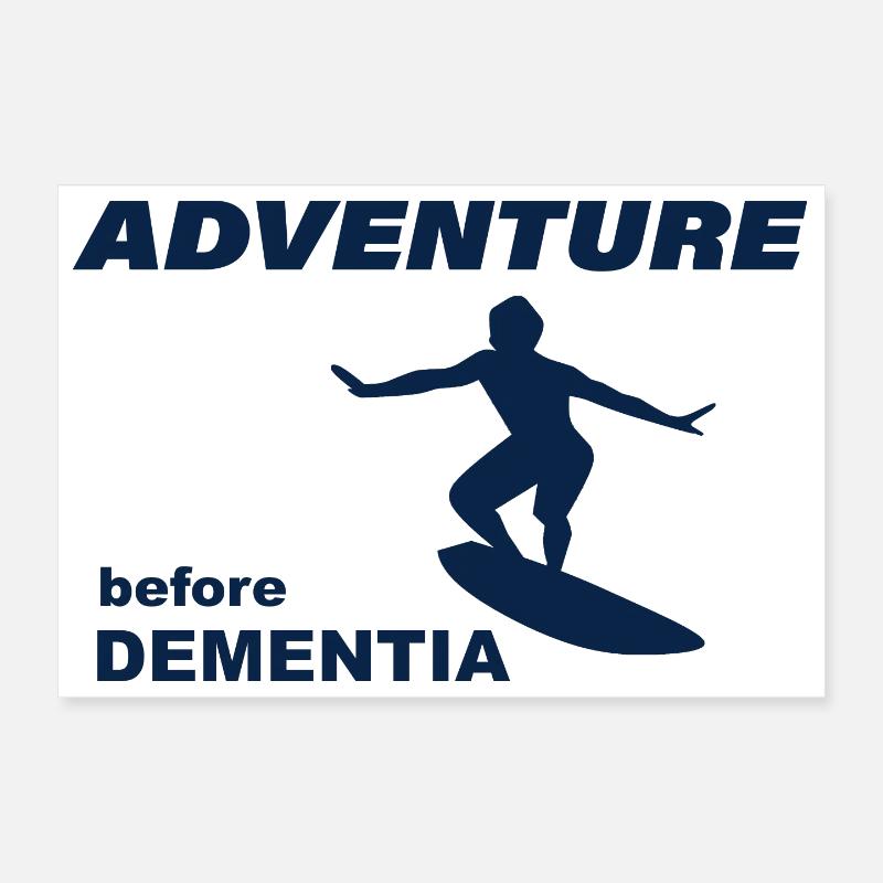 AVENTURE DE SURF Poster 30 x 20 cm