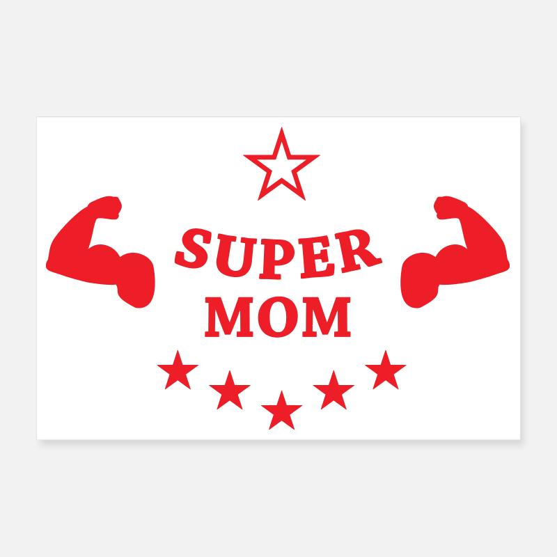Super Mom - Muttertag Poster 30x20 cm