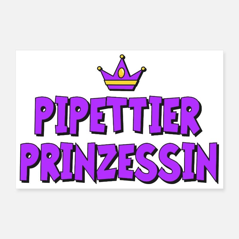 Pipetting Princess Poster 12" x 8" (30x20 cm)
