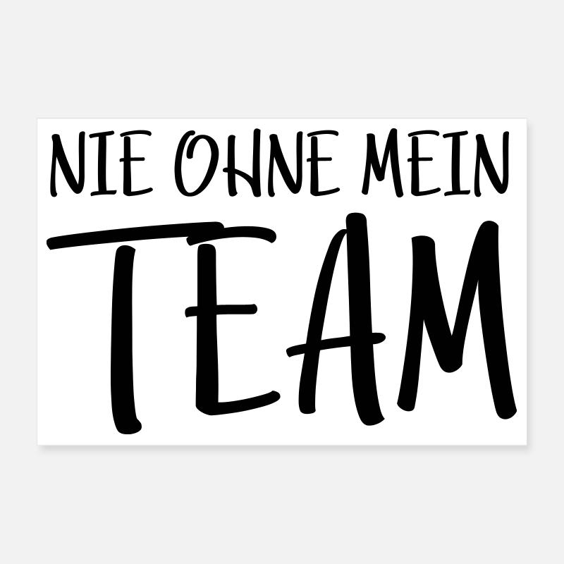 Mein Team Poster 30x20 cm