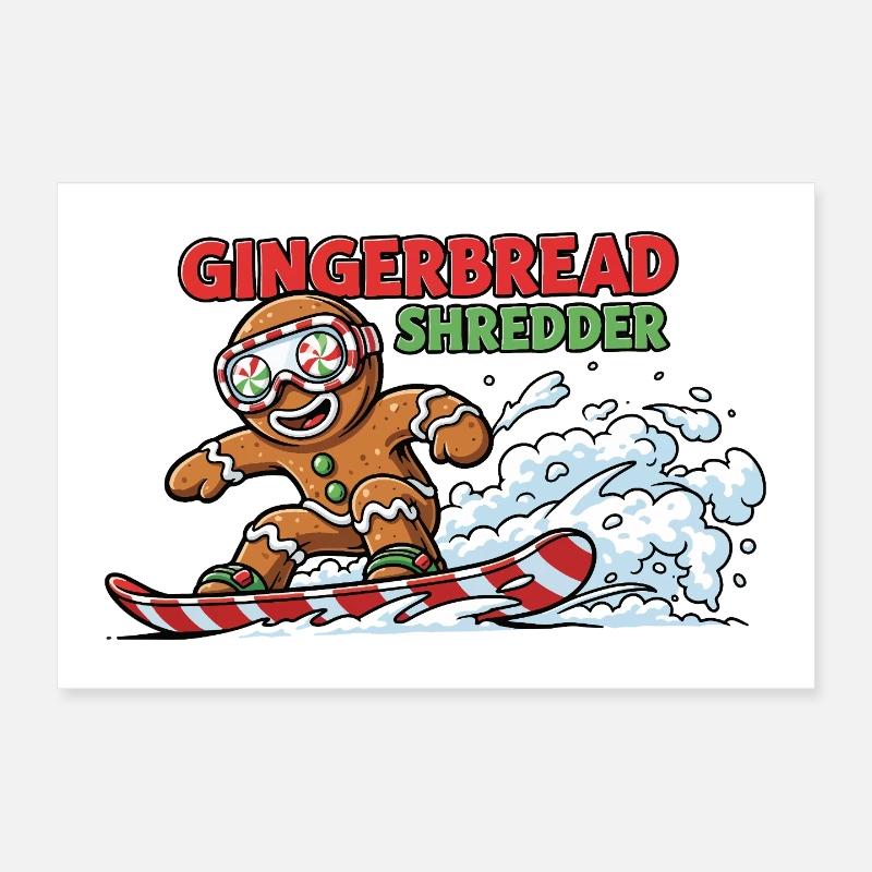 Biscuit de snowboard Poster 30 x 20 cm