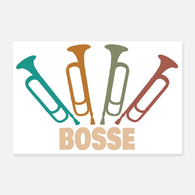 First name Bosse Poster 12" x 8" (30x20 cm)