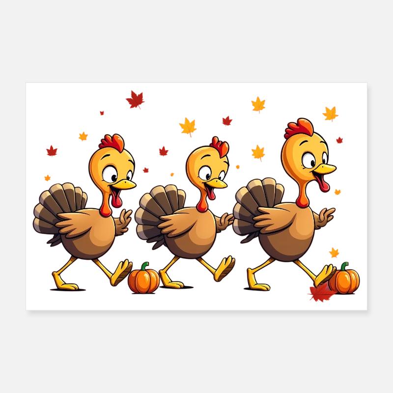 Bébé dinde de Thanksgiving Poster 30 x 20 cm