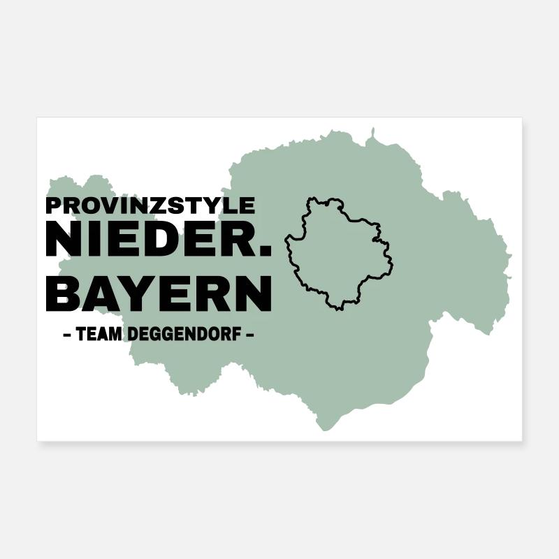 Lower Bavaria | DEGGENDORF Poster 12" x 8" (30x20 cm)