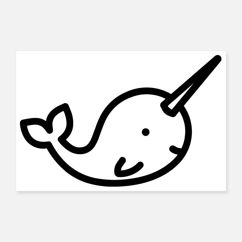 Narval Poster 30 x 20 cm