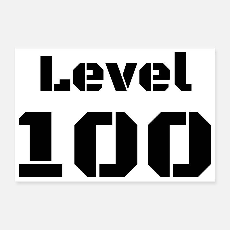 Level 100 Poster 30x20 cm