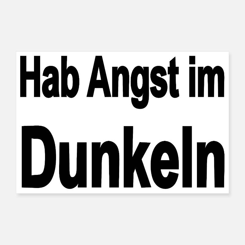 Dunkeln Poster 30x20 cm