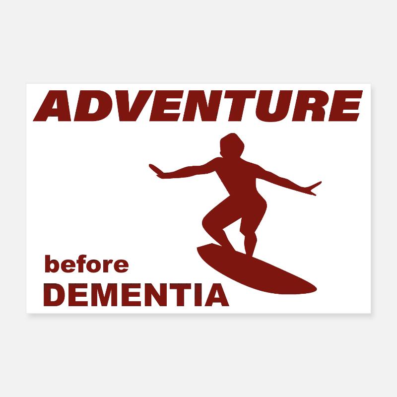 AVENTURE DE SURF Poster 30 x 20 cm