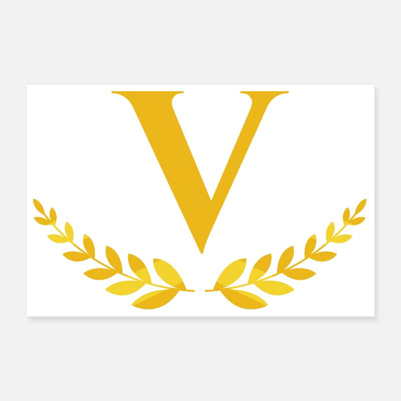 V Poster 30x20 cm