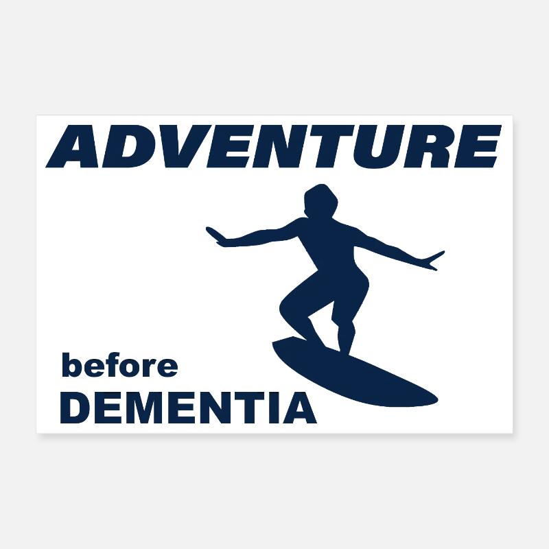 AVENTURE DE SURF Poster 30 x 20 cm