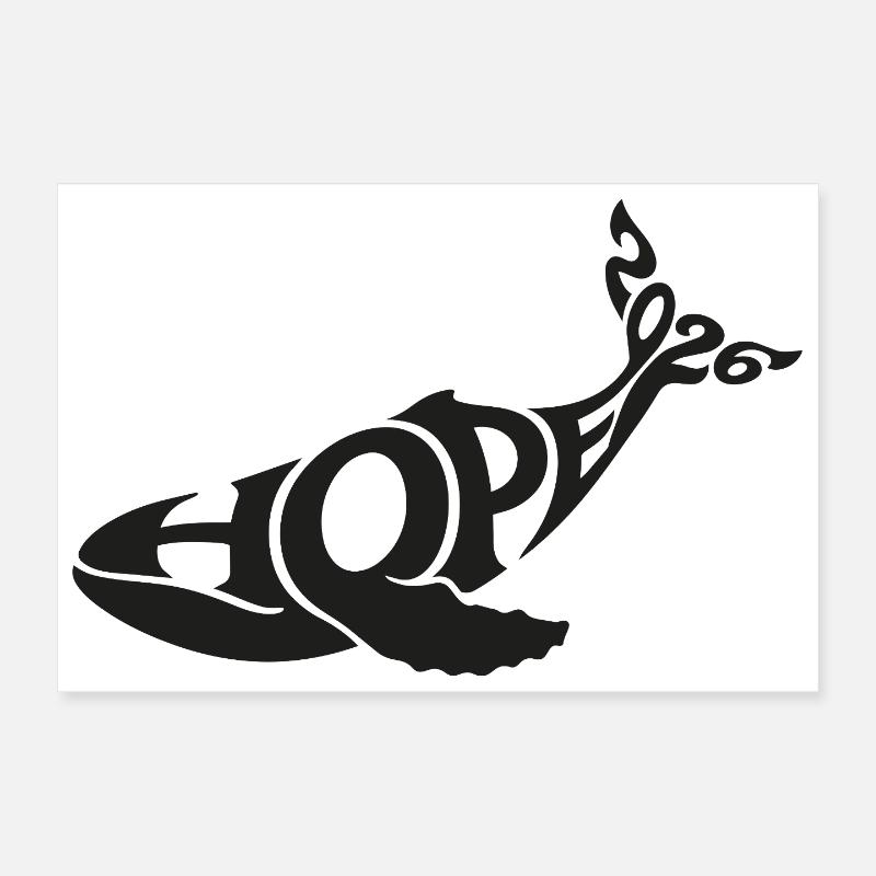 HOPE THE WHALE Poster 30 x 20 cm