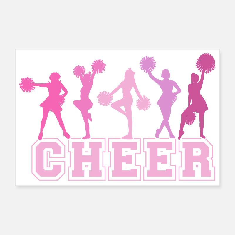 Cheer Squad Cheerleader Sport Mädchen Poster 30x20 cm