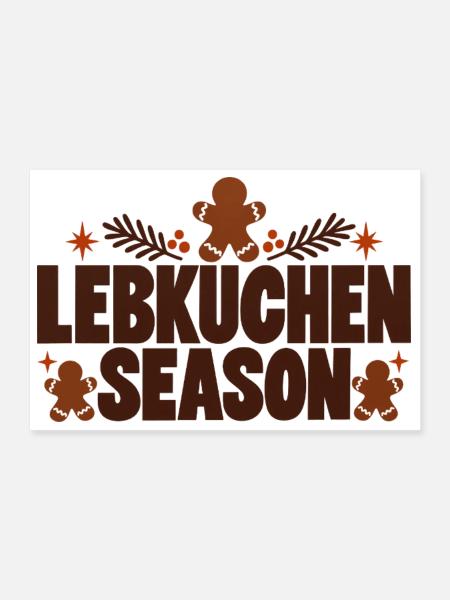 Lebkuchen Season - Poster 30x20 cm - Weiß - Vorne