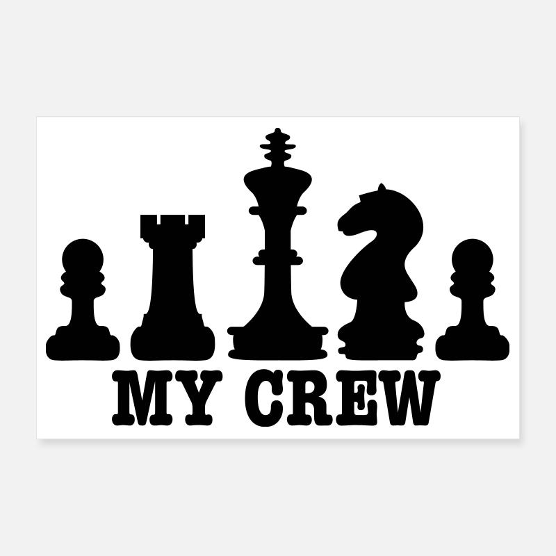 Schachspiel Poster 30x20 cm
